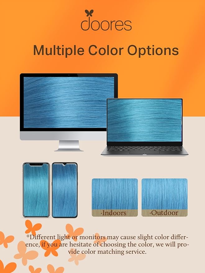 DOORES Hair Extensions Tape in Human Hair, Turquoise Tape in Hair Extensions, Real Human Hair Extensions Natural Remy Hair Straight, 25g 10pcs 16 Inch