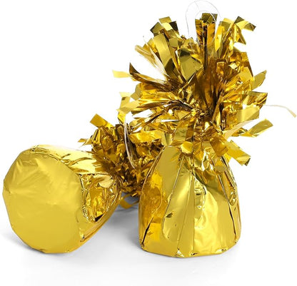 Frcctre 24 Pack Golden Balloon Weights Metallic Anchors Balloon Holder Foil - Image 8