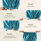 ZIMASILK 100% 22 Momme Mulberry Silk Bonnet for Sleeping Women, Breathable Silk Hair Wrap for Premium Hair Protection - Reducing Friction (1Pc, Turquoise)