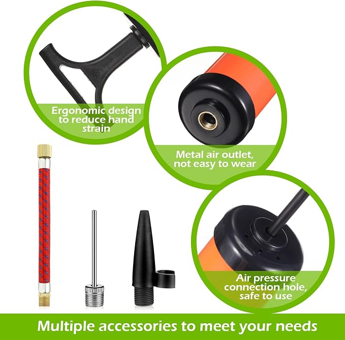 12 Sets Ball Pump Air Pumps Portable Hand Air Ball Pump Inflatables Air Ball - Image 3