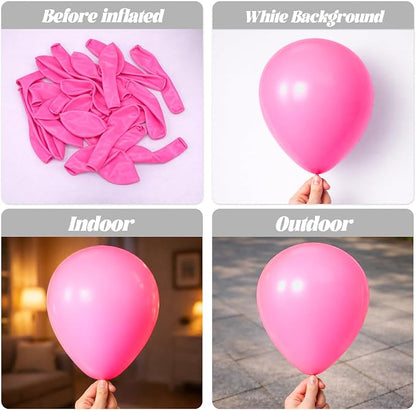Voircoloria 130pcs Pink Balloons Garland Arch Kit, 18 12 10 5 Inch | - Image 3