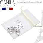 Camila Paris CP3474 French Hair Clip for Women, Hand-Made Hair Side Clips, 3 inch Girls Hair Claw Clips Jaw Fashion Durable Styling Hair Accessories for Women, Strong Hold No Slip Grip, Made in France