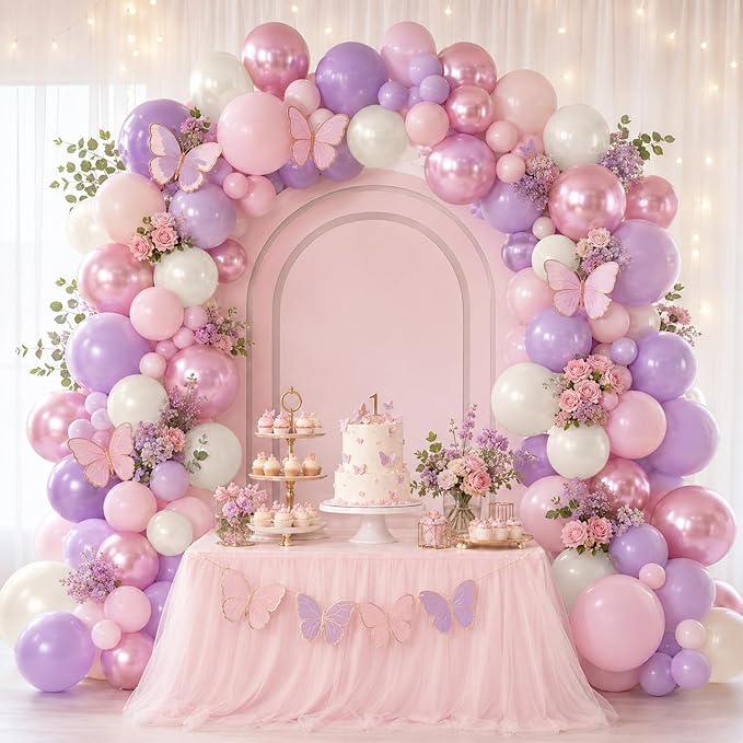 Pink and Purple Balloons, Party Balloons - Image 3