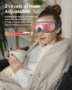 RENPHO Eyeris 2 Eye Massager with Heat, Birthday Christmas Gifts for Grandkids Mom Dad Women Men Face Massager, Heated Eye Mask for Improve Sleep
