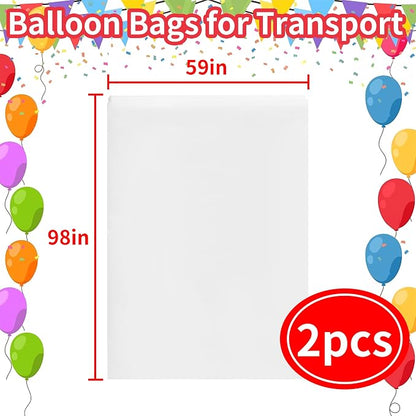 2PCS Balloon Bags for Transport, 98x 59 Inches Giant Carrying Storage Bags for - Image 2