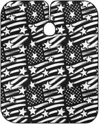 Men Women Adults Black White Stripes American USA Flag Salon Haircut Capes, Lightweight Hairdressing Haircut Apron for Hairdressers, Profession Barbershop Supplies