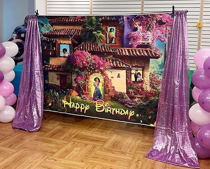 Poise3EHome 2Pcs 2Ft x 8Ft Sequin Backdrop Curtains, Glitter Photography - Image 9