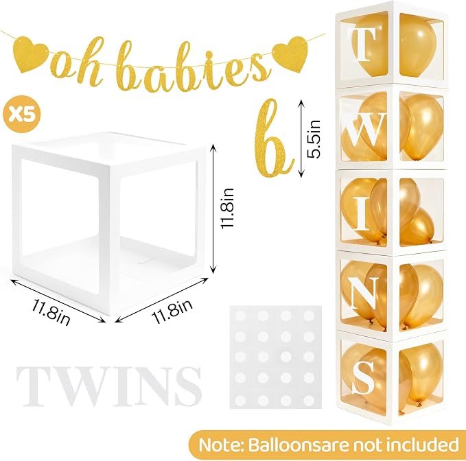 White Twins Party Supplies - Image 2