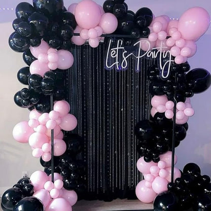 Voircoloria 130pcs Black Balloons Garland Arch Kit, 18 12 10 5 Inch | - Image 9