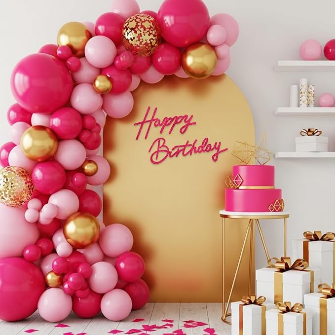 TONIFUL Happy Birthday Sign for Backdrop - Image 6