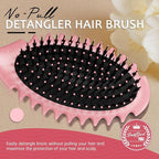 Curly Hair Brush Set,Curl Defining Brush for Curly Hair,Trident Handle Design,Detangling & Shaping & Defining Curls for Women and Girls,Wet or Dry Hair(Pink)