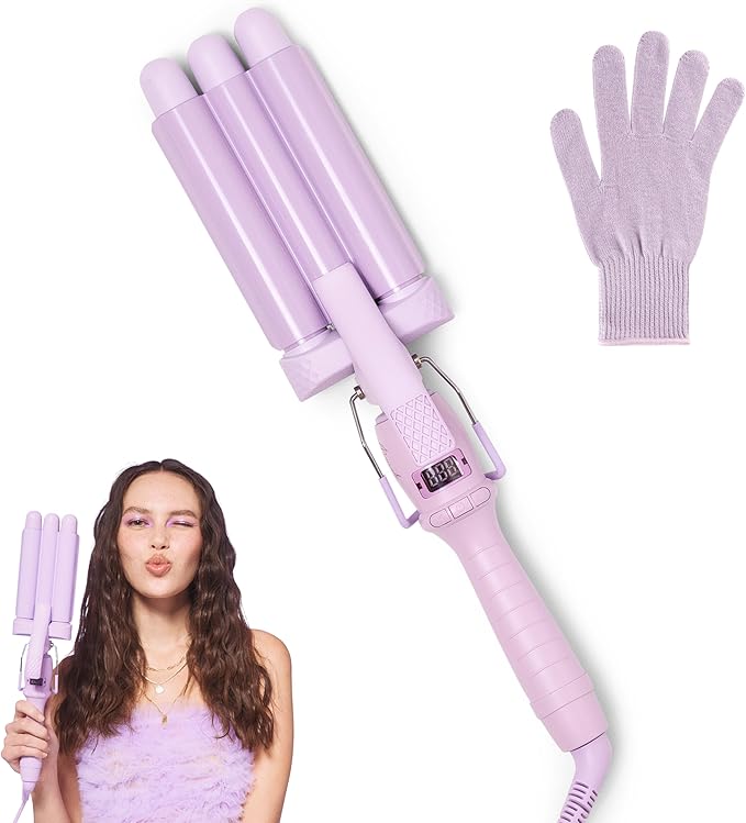 Mermade Hair | 0.9" Cutie Pro Waver | Three Barrel Curling Iron for Beach Waves