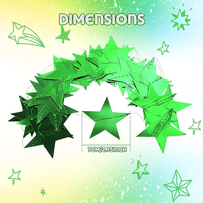 Patelai 130 ft Star Garland Banner Decor - Image 3