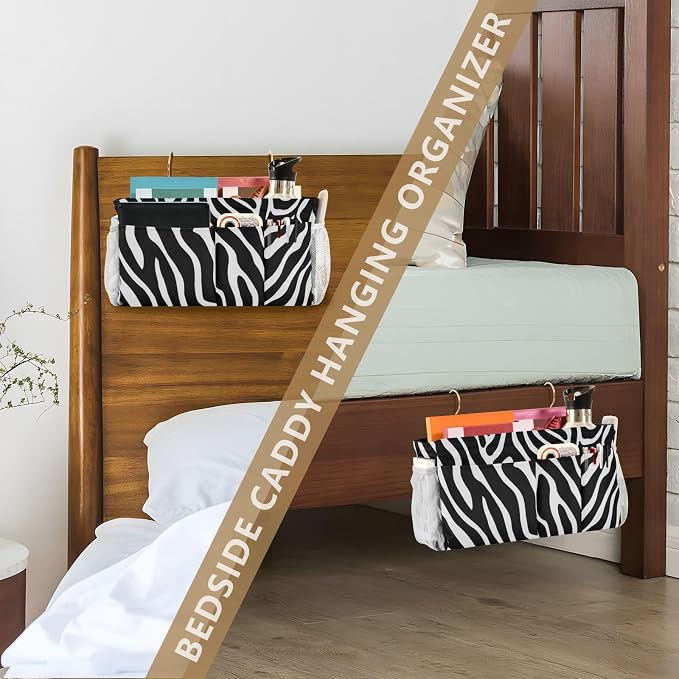Bedside Caddy Hanging Bunk Bed Caddy Bed Organizer Hanging Pocket - Image 7