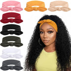 DRESHOW 8 Pack Headbands for Women Bow Knotted Hair Band Facial Cloth Rabbit Ears Running Sport Elastic Hair Wrap
