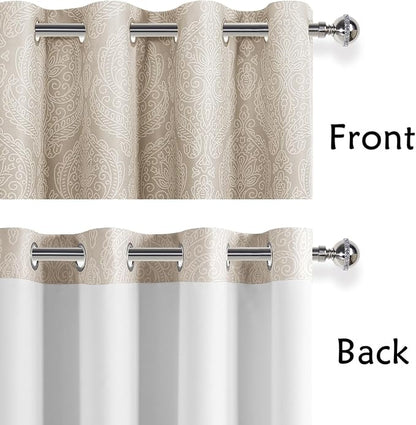 DWCN Ombre Short Curtains for Kitchen - Image 4