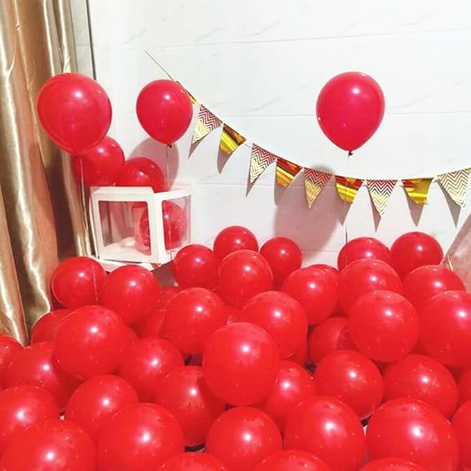5 inch Red Party Balloons - Image 5