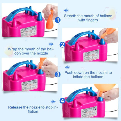 Balloon Pump Electric with Dual Nozzles & Tying Tool - Image 5