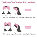 Casoty 6 Pieces Bow Hair Band Spa Headband for Washing Face Terry Cloth Makeup Headband for Face Washing Shower Skin Care Yoga Spa Party Supplies for Women Girls