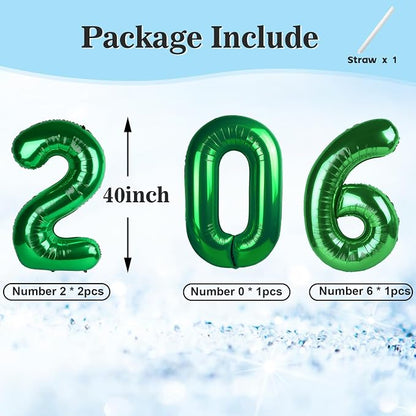 2026 Number Black Balloons 40Inch Balloon - Image 5