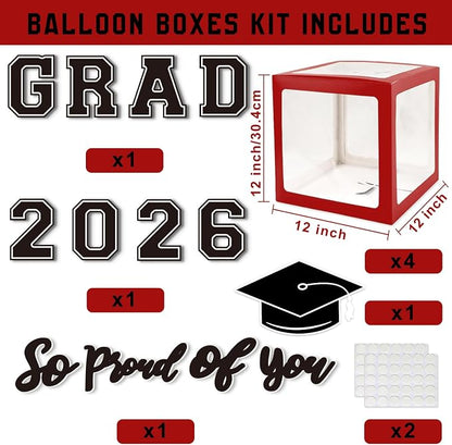 Graduation Decorations Class of 2026, Balloons Boxes - Image 2