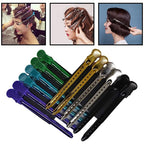 12 Pcs Metal Hair Clips, Duckbill Clips for Styling, Sectioning and Curling by Hairdresser or Home, 6 Colors, Ideal Gift Choice for Stylists and Girls, Portable and Easy to Carry