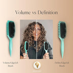 Bounce Curl EdgeLift Brush Duo - Includes Teal Volume & Pink Define EdgeLift Brushes for Volumized and Defined Curls