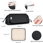 Hair Tools Travel Bag Karsyon Heat Resistant Mat Case Hot Tools Straightener, Curling Iron,Hair Dryers,Haircare Accessories Travel Essentials for Women 2 in 1 Organizer Bags (Black)