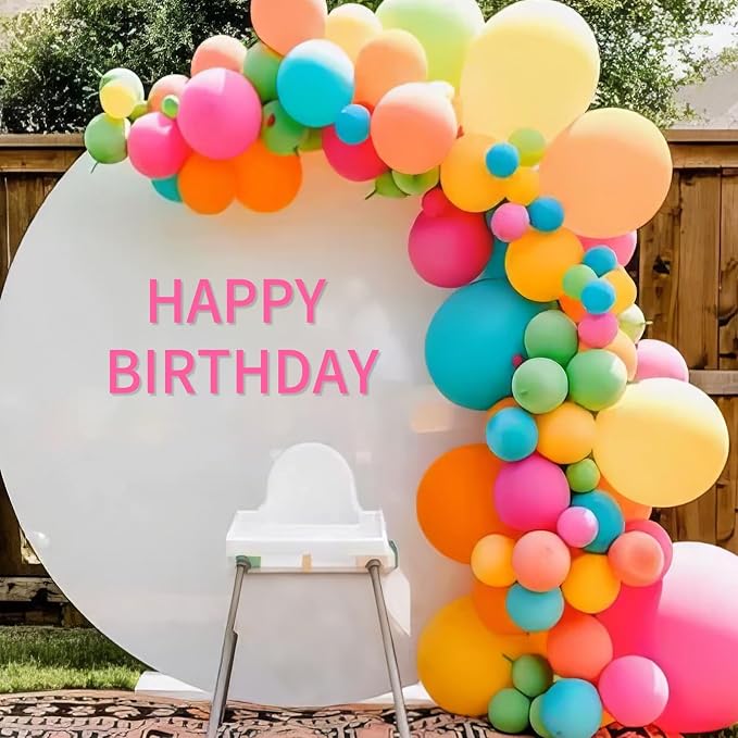 Rainbow Balloons, 12 Inch 50pcs Multicolor Rainbow Balloon Teal Blue Green - Image 5