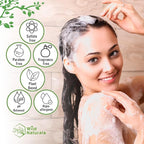 Wild Naturals Manuka Honey Shampoo for Eczema & Psoriasis – Hydrating Sulfate-Free with Aloe Vera & Coconut Oil – Moisturizing Shampoo for Dry, Itchy Scalp