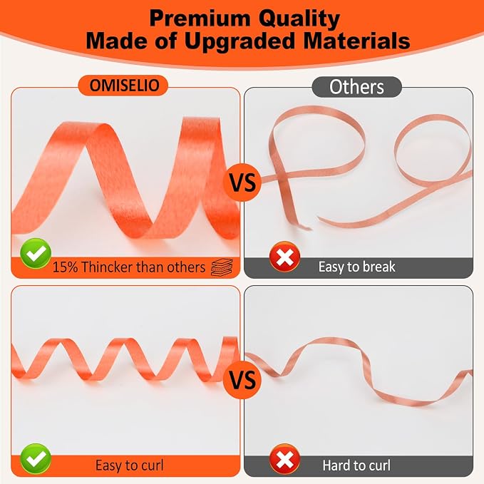 Orange Curling Ribbon - Image 4