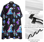 Extra Long Hair Styling Cape, Professional Hair Cutting Apron Trippy Mushroom Butterflies Ocean Wave Dragon Eyes Shampoo Cutting Household Capes Wrap for Hair Cutting Styling