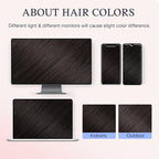 DOORES Hair Extensions Real Human Clip in 20 inch 120g 7pcs Invisi Edge, Seamless Clip in Hair Extensions Invisible Clipins Virgin Injected Skin Weft, 2 Dark Brown