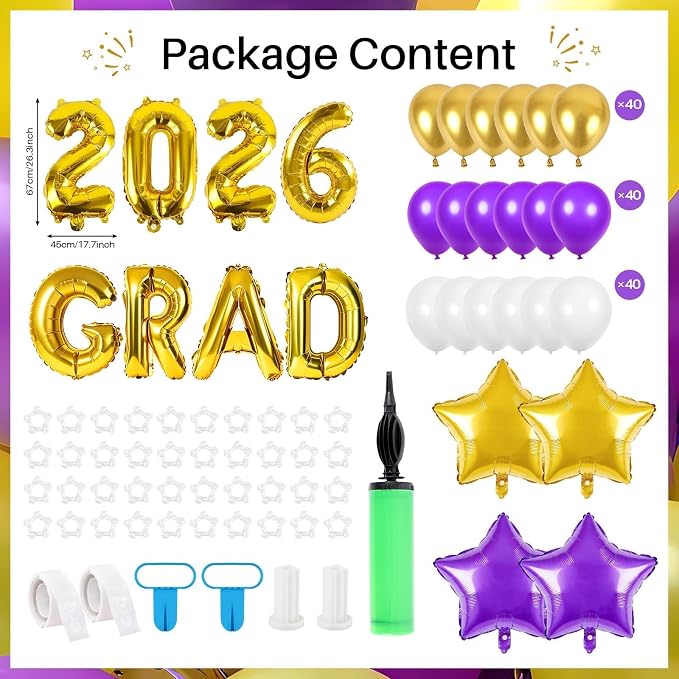 2 Sets Graduation Balloon Column Stand Kits - Image 2