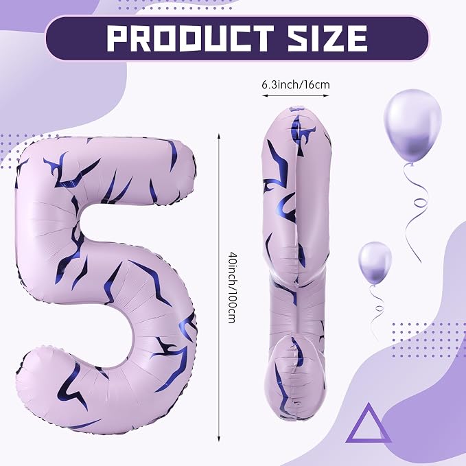 40 Inches Number 5 Balloon - Image 2