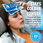 Perfect Remedy Gel Ice Pack - Hot & Cold Compress, Reusable Injury Ice Pack for Knee, Shoulder, Back, Neck, Hip, Ankle, Wrist, Foot Pain Relief & Injury Recovery Soft Gel for Muscle Strain (Blue, Reg)