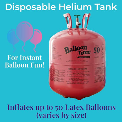 Helium Tank for Balloons At Home Disposable Helium Tank 14.9 cu.ft for Party - Image 2