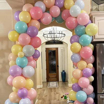 Pastel Balloons, 12 Inch Macaron Pink Yellow Purple Blue Green Latex and - Image 5