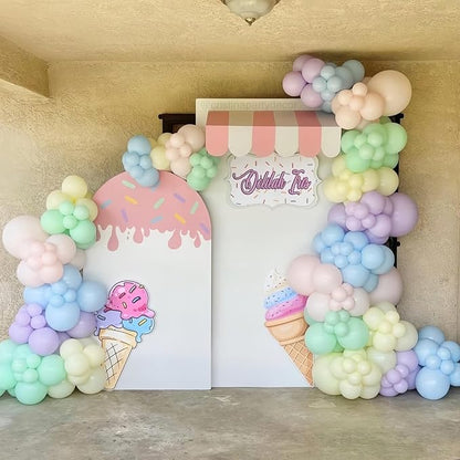 Pastel Rainbow Party Balloons Assorted Colors, Pastel Light Purple Pink Yellow - Image 3
