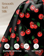 2 Pack Mulberry Silk Pillowcase for Hair and Skin - Standard Size 20 x 26 Inches with Hidden Zipper Shiny Cherry 19 Momme Soft Sleeping Silk Pillow Case for Women, Moms