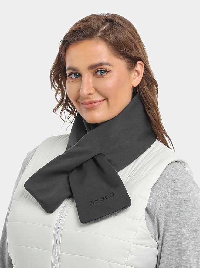 ORORO Heated Scarf, Up to 12 Hours of Warmth, Heated Neck Warmer with Rechargeable Battery