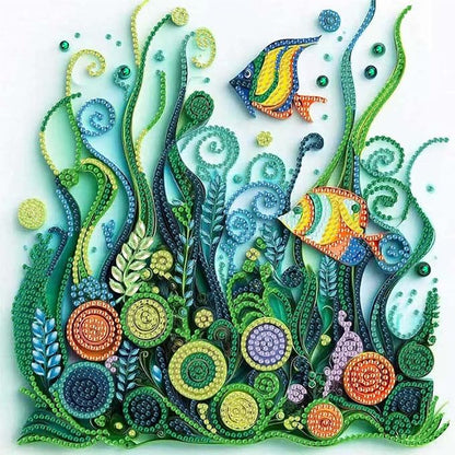 ZQEATRY Fish Seaweed Diamond Art Kits by ZQEATRY