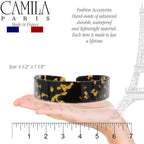 Camila Paris CP3460 French Headband for Women, Handmade Tokyo, Strong Hold Grip Women's Hair Band, Ligth and Very Flexible, No Slip and Durable Styling Girls Hair Accessories, Made in France