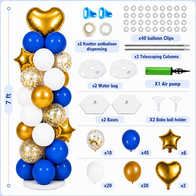 Balloon Towers Set of 2, Balloon Column Stand - Image 4