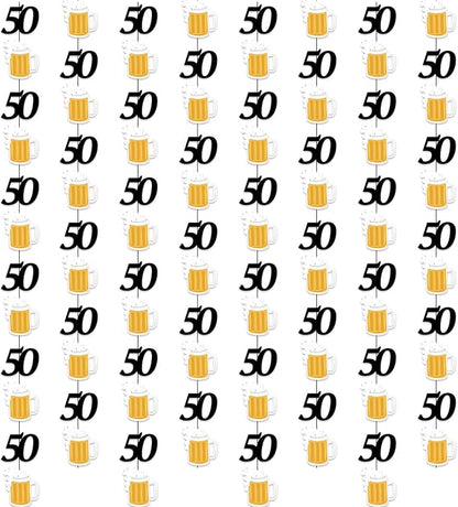 Beer Birthday Banner for Beer Party and Birthday Wedding Party Supplies by OSAMUHA