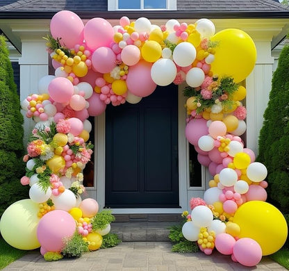 Yellow Balloon Different Sizes Latex Double Stuffed Matte Yellow Balloon - Image 5