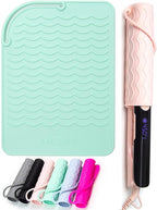 ANGENIL Heat Resistant Silicone Mat Suitable for Curling Iron, Flat Iron, Hot Tools,Safe and Heat-Resistant, Food Grade Silicone (9 "x 6.5")