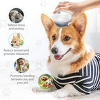 ORIA Electric Scalp Massager, Pet Massager for Dogs and Cats, Waterproof Head Massager with 4 Removable Massage Heads, 96 Nodes, for Stress Relief, Full Body Relaxation, Promote Bonding