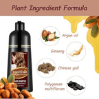 Chestnut Brown Hair Dye 16.9 Fl Oz, Argan Oil Hair Shampoo, 3 in 1 Hair Dye Shampoo, Easy To Use, Semi-Permanent Hair Color Shampoo (Chestnut Brown)
