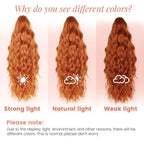 Ponytail Extension, Claw Clip Ponytail Extensions for Women Wavy Pony Tails Hair Extensions 18 Inch Clip in Ponytail Hairpiece Fluffy Natural Synthetic for Daily Use (Ginger Copper)